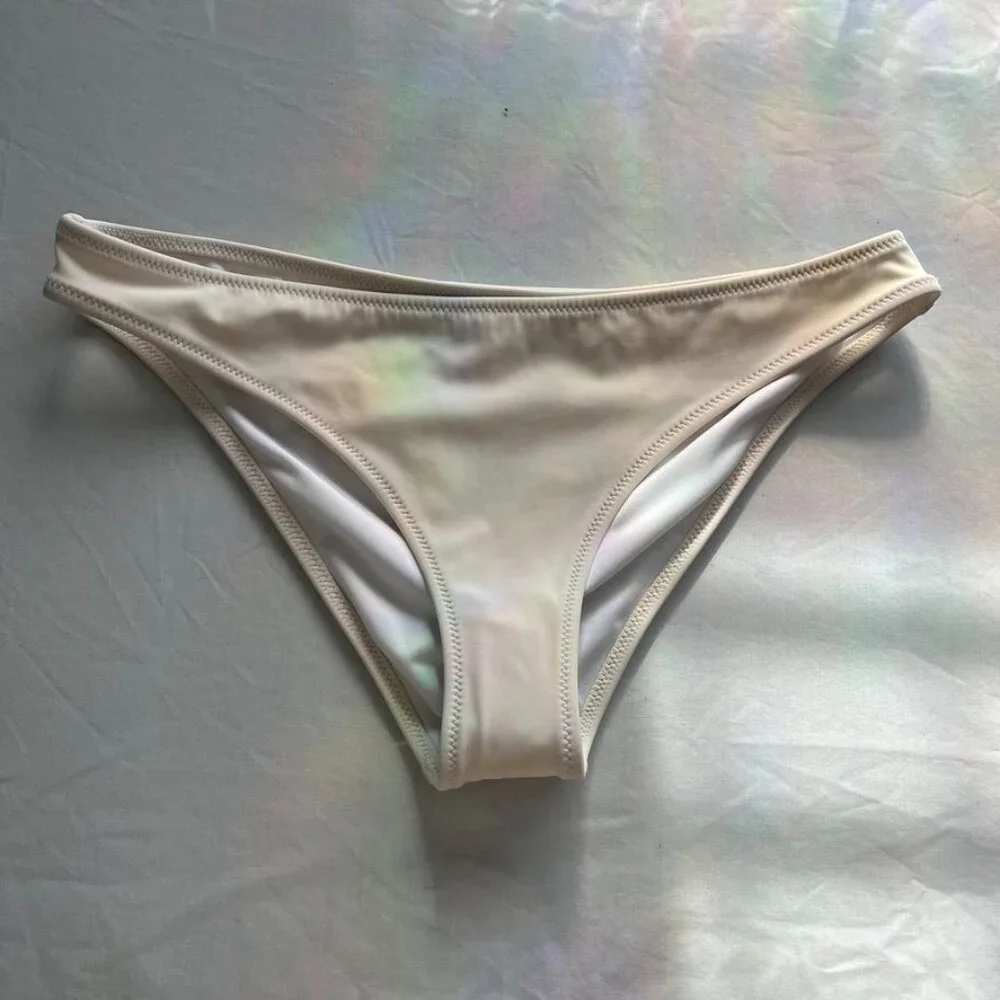 Shade & Shore Bikini Bottom Cream Size Small